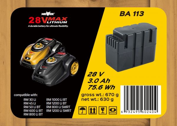 Mowox® BA 113 Batteria per tosaerba robotizzato