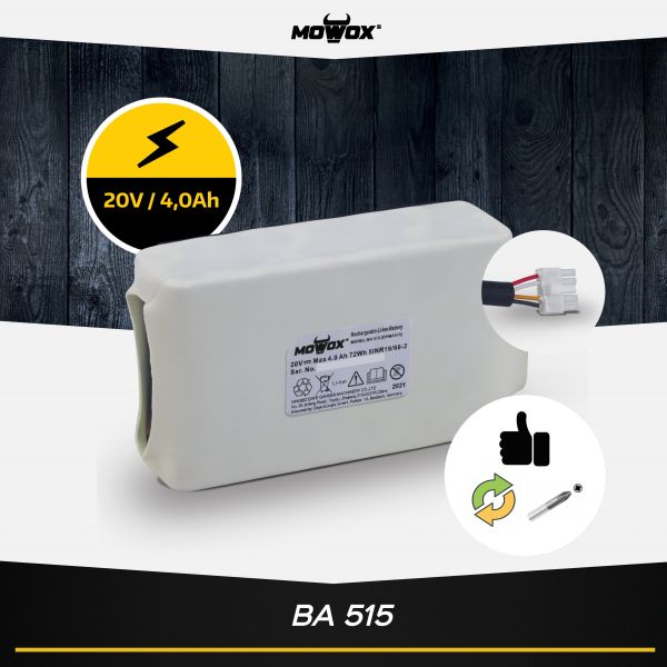 Mowox® BA 515 Batterie für Mähroboter