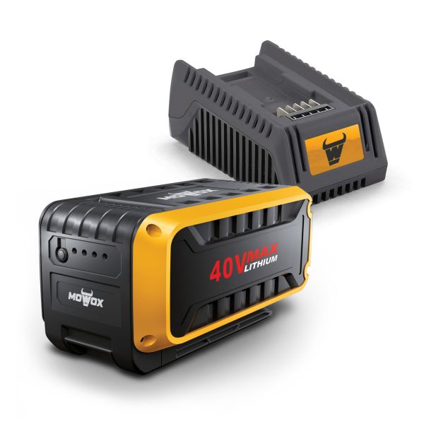 Mowox® Starter Kit 1 - 40V/4.0Ah Akku + 4 Amp Schnellladegerät