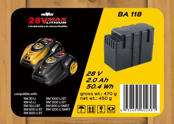 Mowox® BA 118 Batteria per tosaerba robotizzato